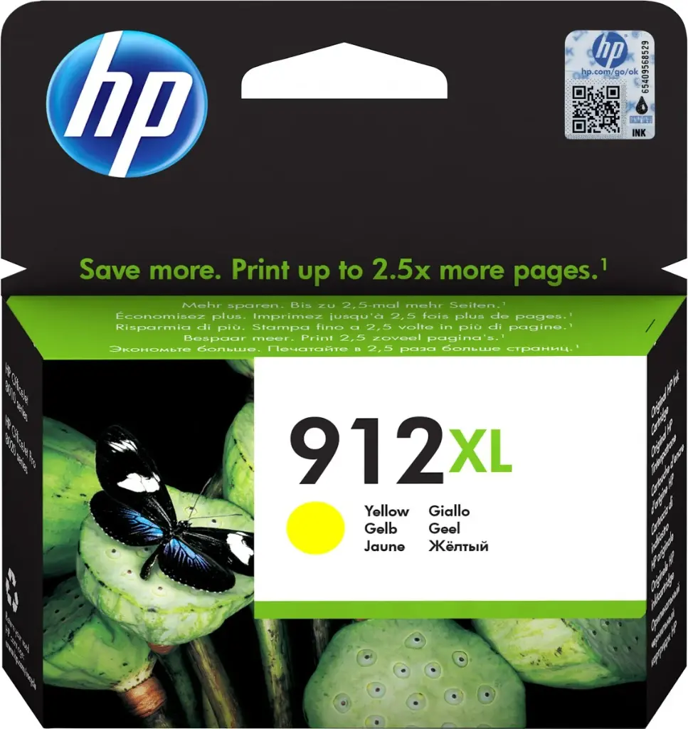 CARTOUCHE HP 912 XL Jaune